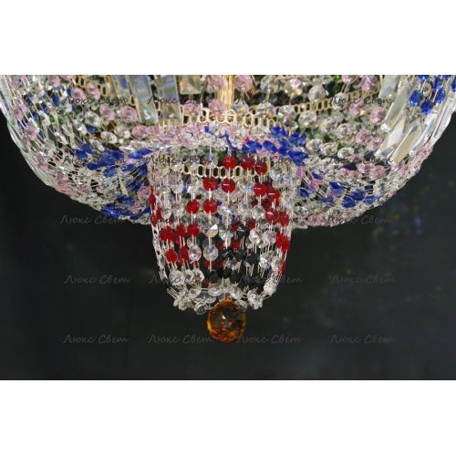 Люстра Водопад Колор 80 см в Самаре Гусь Хрустальный