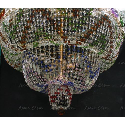 Люстра Водопад Колор 80 см в Самаре Гусь Хрустальный