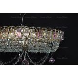 Люстра Кольцо блин розовая в Самаре