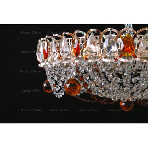 Люстра Водоворот Роза чайная в Самаре Гусь Хрустальный