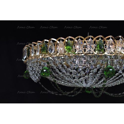 Люстра Водоворот роза зеленая в Самаре Гусь Хрустальный