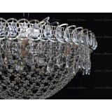 Люстра Водоворот Сетка, диаметр 500 мм, серебро, Люстры Гусь Хрустальный Люстра Водоворот Сетка, диаметр 500 мм, серебро, Люстры Гусь Хрустальный