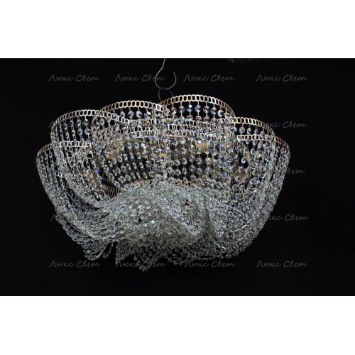 Люстра Лотос Елена розовая в Самаре Гусь Хрустальный