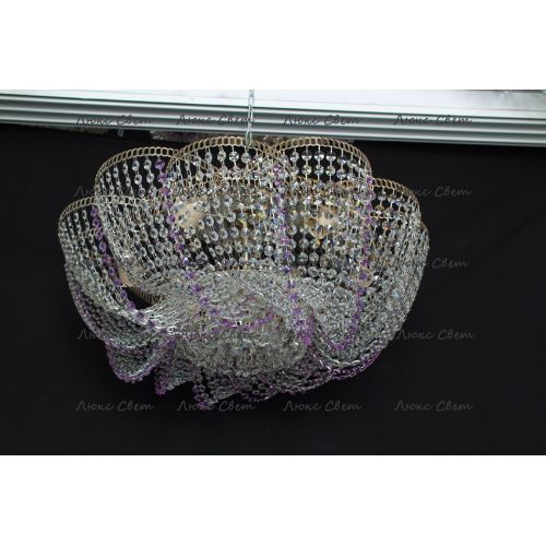 Люстра Лотос Елена сиреневая в Самаре Гусь Хрустальный
