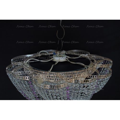 Люстра Лотос Елена сиреневая в Самаре Гусь Хрустальный