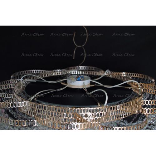 Люстра Лотос Елена розовая в Самаре Гусь Хрустальный