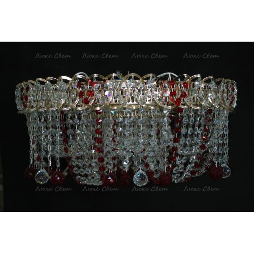 Люстра Водоворот Мария красная  в Самаре Гусь Хрустальный