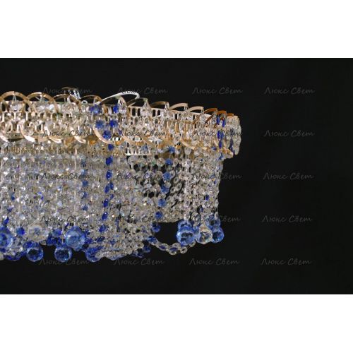 Люстра Водоворот Мария синяя в Самаре Гусь Хрустальный