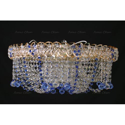 Люстра Водоворот Мария синяя в Самаре Гусь Хрустальный