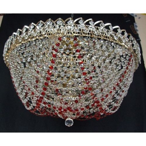 Люстра Водопад роза цветная в Самаре Гусь Хрустальный