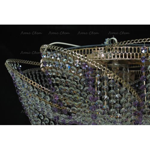 Люстра Космос № 2 фиолетовая в Самаре Гусь Хрустальный