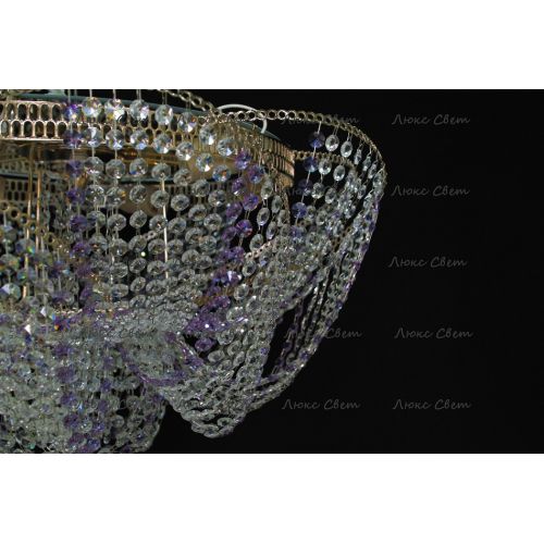 Люстра Космос № 2 фиолетовая в Самаре Гусь Хрустальный