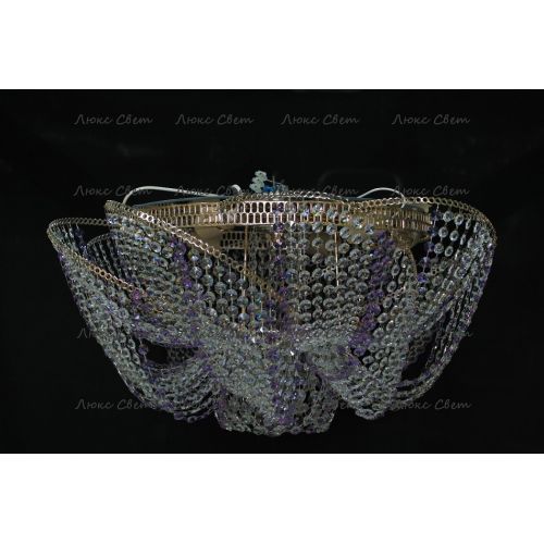 Люстра Космос № 2 фиолетовая в Самаре Гусь Хрустальный