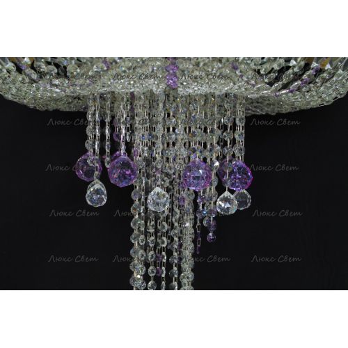 Люстра Анжелика 1 шар 40 мм фиолетовая в Самаре Гусь Хрустальный