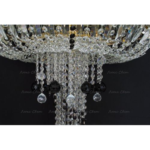 Люстра Анжелика 1 шар 40 мм черная в Самаре Гусь Хрустальный