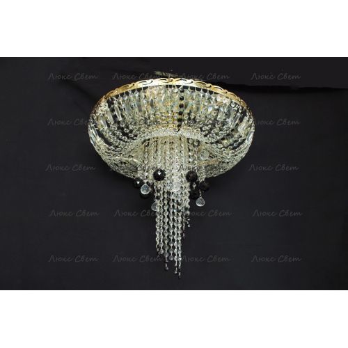 Люстра Анжелика 1 шар 40 мм черная в Самаре Гусь Хрустальный