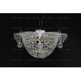 Люстра Ромашка подсолнух, цвет фурнитуры: серебро, Люстры Гусь Хрустальный Люстра Ромашка подсолнух, цвет фурнитуры: серебро, Люстры Гусь Хрустальный