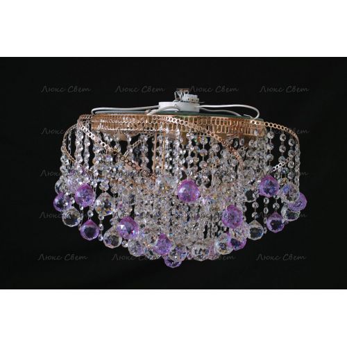 Люстра Космос шар 40 мм фиолетовая в Самаре Гусь Хрустальный