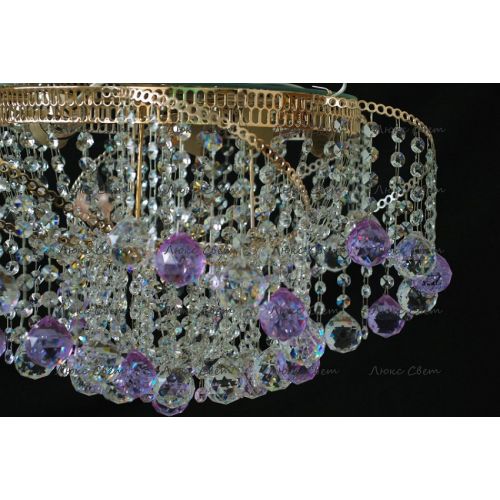 Люстра Космос шар 40 мм фиолетовая в Самаре Гусь Хрустальный