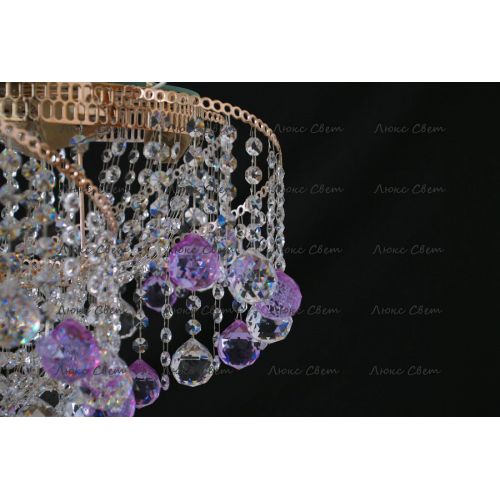 Люстра Космос шар 40 мм фиолетовая в Самаре Гусь Хрустальный