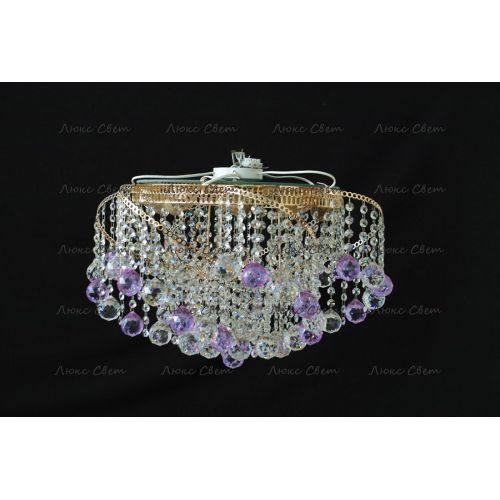 Люстра Космос шар 40 мм фиолетовая в Самаре Гусь Хрустальный