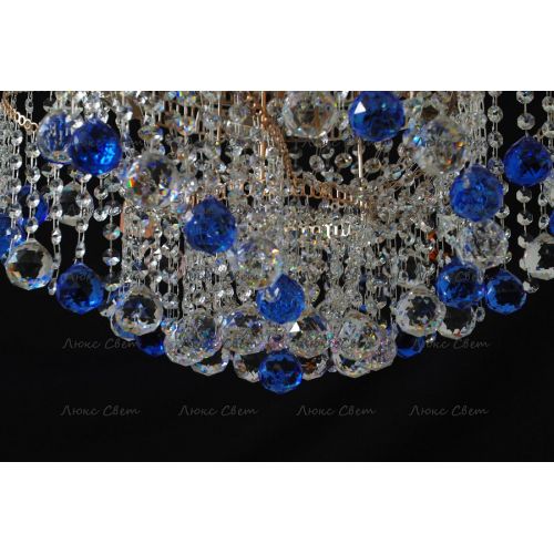 Люстра Космос шар 40 мм синяя в Самаре Гусь Хрустальный