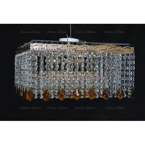 Люстра Квадрат Гамма дубик чайный  в Самаре Гусь Хрустальный