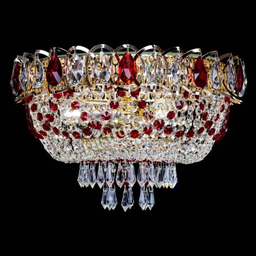 Люстра Астра Ажур красная в Самаре Гусь Хрустальный