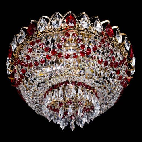 Люстра Астра Ажур красная в Самаре Гусь Хрустальный