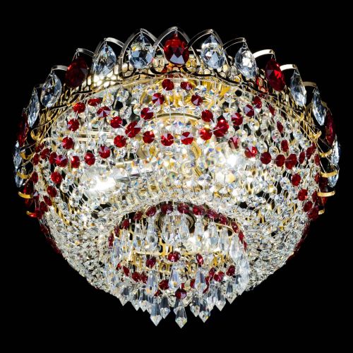 Люстра Астра Ажур красная в Самаре Гусь Хрустальный