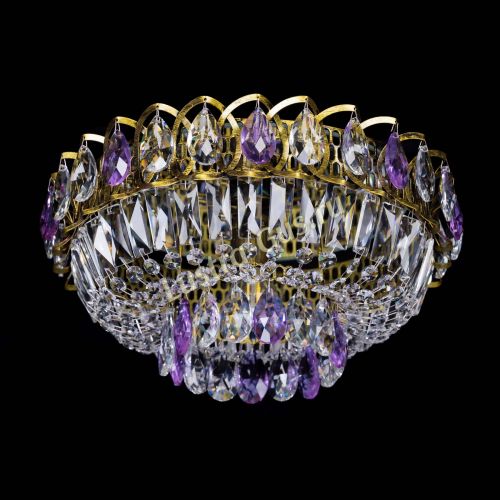 Люстра Астра Бутон №1 фиолетовая под бронзу в Самаре Гусь Хрустальный