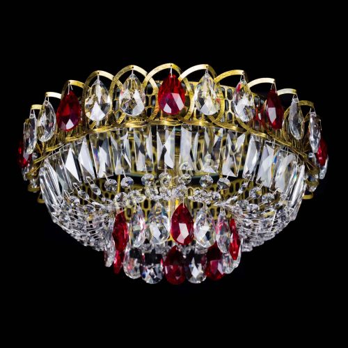 Люстра Астра Бутон №1 красная под бронзу в Самаре Гусь Хрустальный