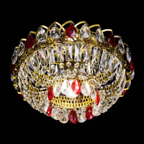 Люстра Астра Бутон №1 красная под бронзу в Самаре Гусь Хрустальный