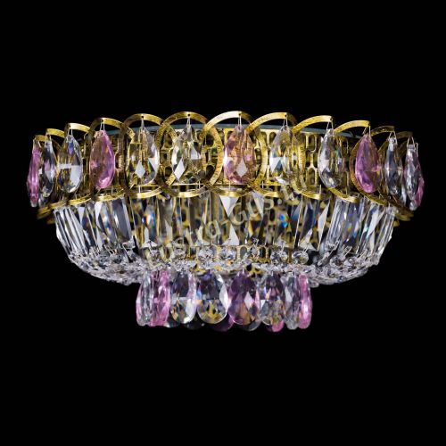 Люстра Астра Бутон №1 розовая под бронзу в Самаре Гусь Хрустальный