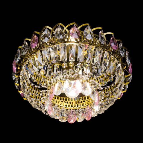 Люстра Астра Бутон №1 розовая под бронзу в Самаре Гусь Хрустальный