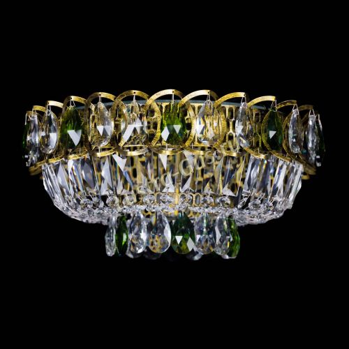 Люстра Астра Бутон №1 зеленая под бронзу в Самаре Гусь Хрустальный