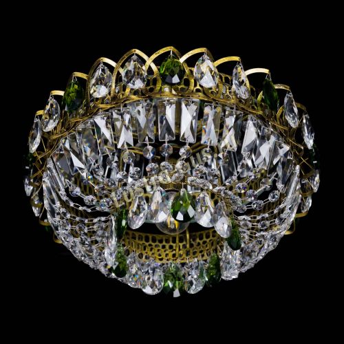 Люстра Астра Бутон №1 зеленая под бронзу в Самаре Гусь Хрустальный