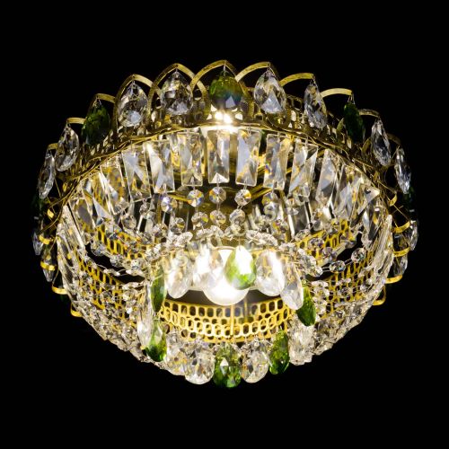 Люстра Астра Бутон №1 зеленая под бронзу в Самаре Гусь Хрустальный