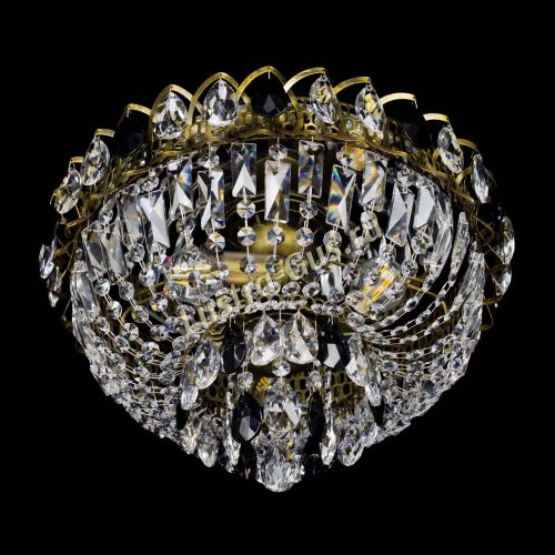 Люстра Астра Бутон №3 черная под бронзу в Самаре Гусь Хрустальный