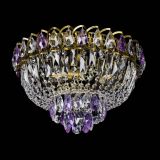 Люстра Астра Бутон №3 фиолетовая под бронзу в Самаре Люстра Астра Бутон №3 фиолетовая под бронзу в Самаре