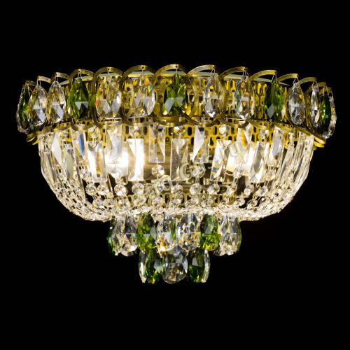 Люстра Астра Бутон №3 зеленая под бронзу в Самаре Гусь Хрустальный