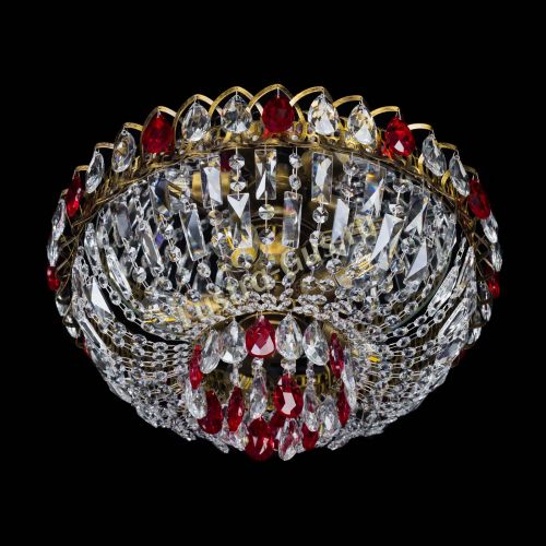 Люстра Астра Бутон №5 красная под бронзу в Самаре Гусь Хрустальный