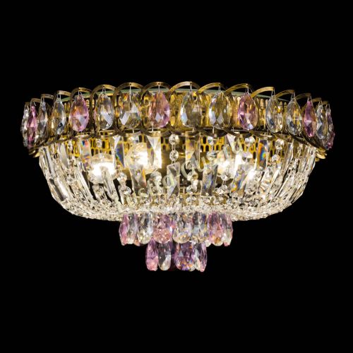 Люстра Астра Бутон №5 розовая под бронзу в Самаре Гусь Хрустальный