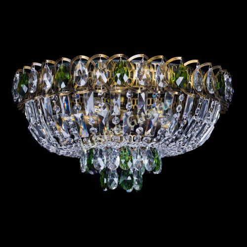 Люстра Астра Бутон №5 зеленая под бронзу в Самаре Гусь Хрустальный