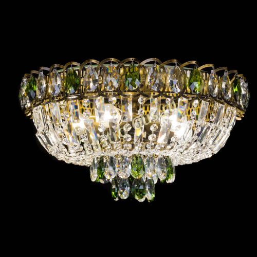 Люстра Астра Бутон №5 зеленая под бронзу в Самаре Гусь Хрустальный