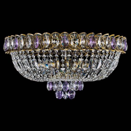 Люстра Астра Бутон №6 под бронзу Фиолетовая в Самаре Гусь Хрустальный