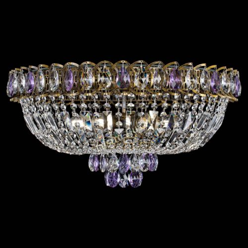 Люстра Астра Бутон №6 под бронзу Фиолетовая в Самаре Гусь Хрустальный