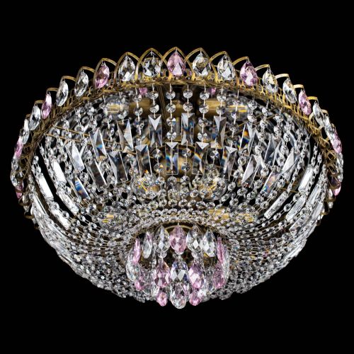 Люстра Астра Бутон №6 под бронзу Розовая в Самаре Гусь Хрустальный