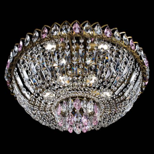 Люстра Астра Бутон №6 под бронзу Розовая в Самаре Гусь Хрустальный