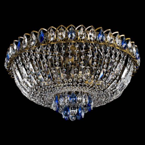 Люстра Астра Бутон №6 под бронзу Синяя в Самаре Гусь Хрустальный